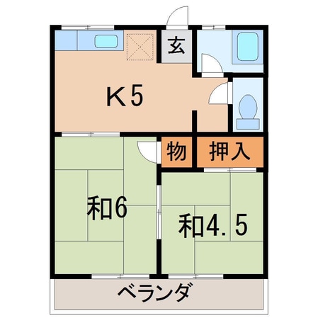 コーポワタナベの物件間取画像